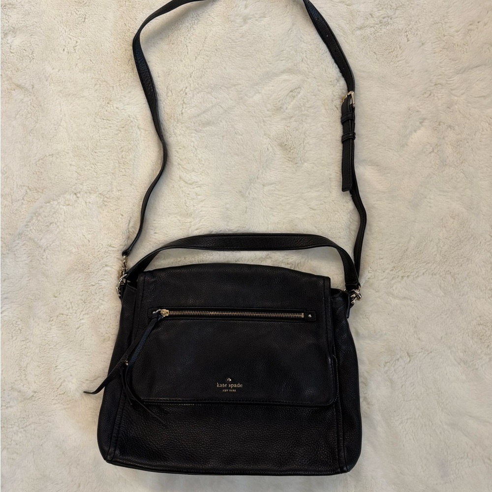 Kate Spade Cobble Hill Black Pebbled Leather Classic Crossbody Bag - Picture 2 of 16